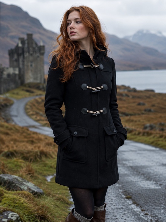 Esprit Jackets & Blazers - NWT ESPRIT Black Toggle Heritage Style and Zip Closure Wool Blend Pea Coat, 8